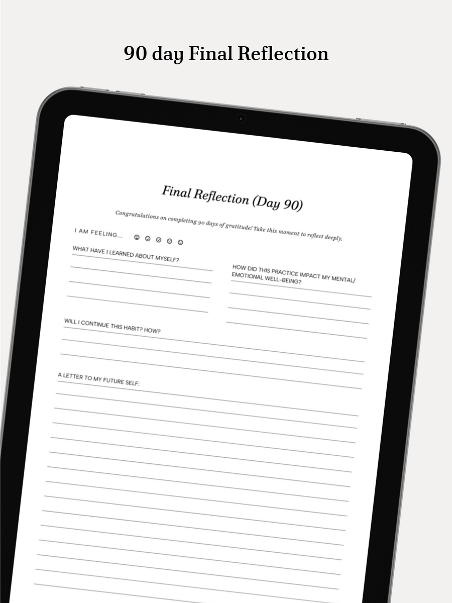 90-Day Gratitude Journal – Digital Download product image (4)