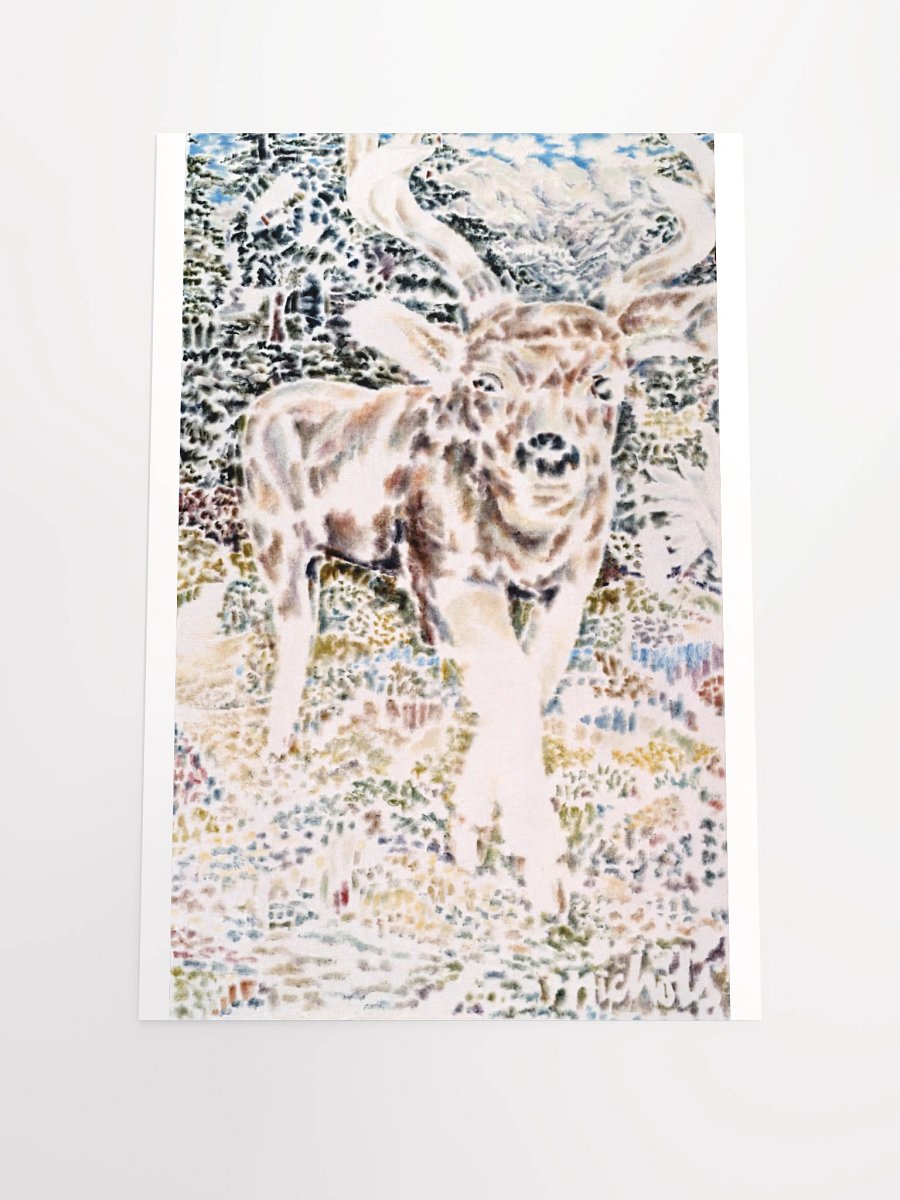 Deer on Desolation (1989) print product image (2)