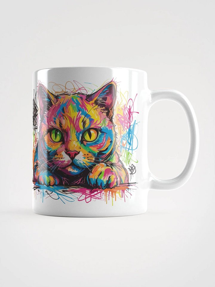 Graffiti Scribbles Cat 3 , Mug product image (2)