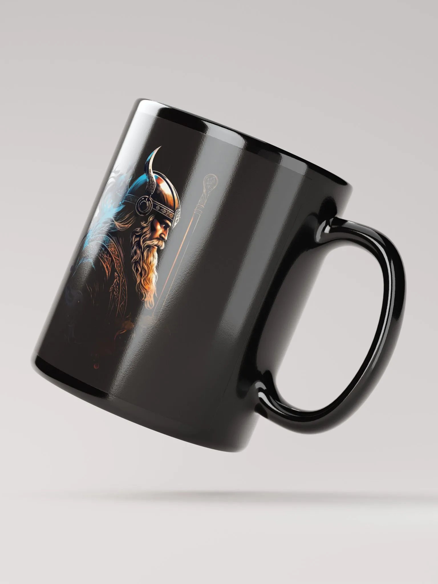 Black Glossy Mug - Viking product image (2)