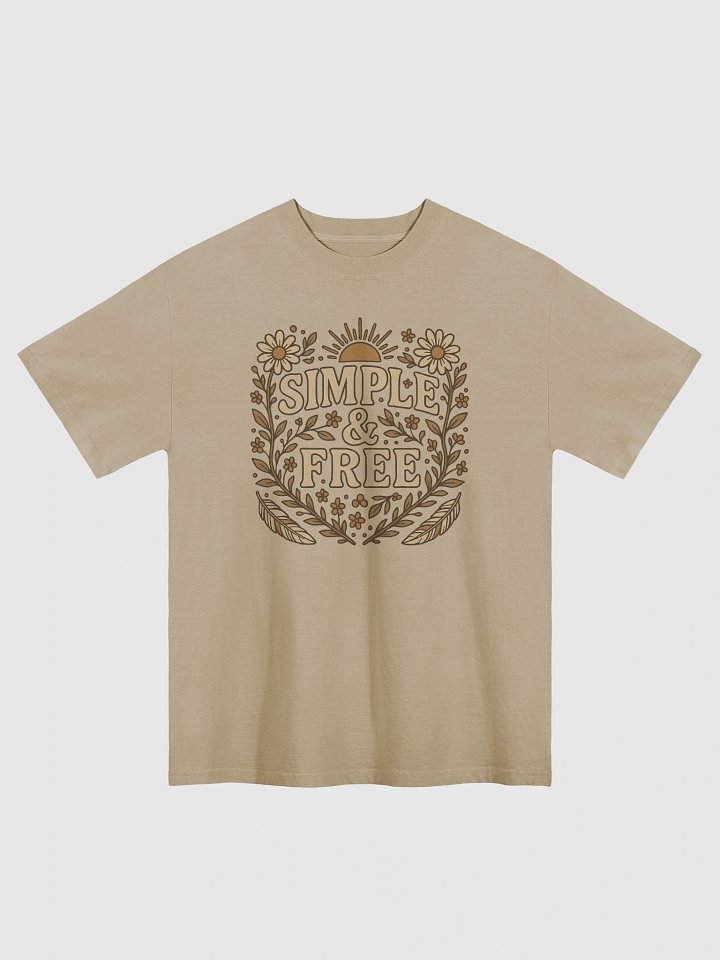 Vintage Floral 'Simple & Free Faded Tee product image (4)