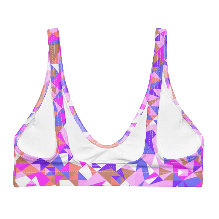 Colorful Vector Patterns Design Padded Bikini Top - v3 product image (1)
