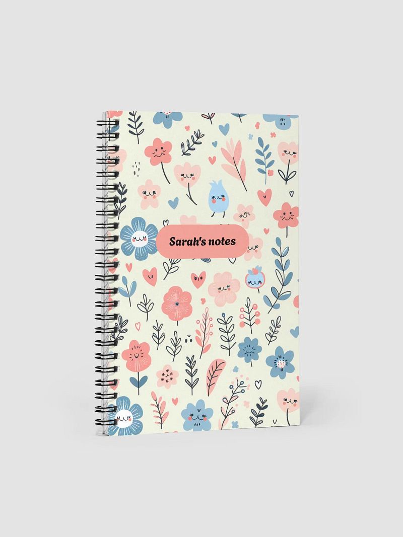 Sarah's Notes Cute Floral Notebook