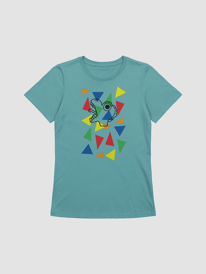 Party Dinosaur (Bella+Canvas Women's Supersoft Relaxed-fit T-Shirt) product image (5)
