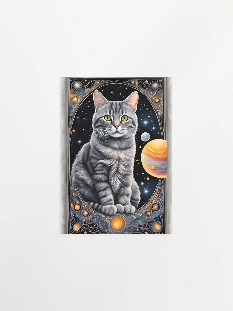 Cosmic Cat Whimsy Poster product image (1)