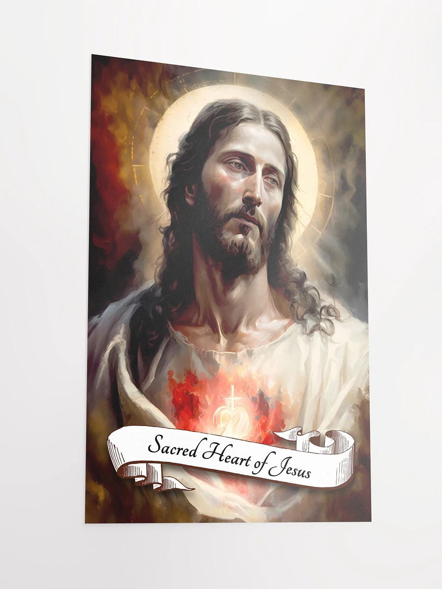 Devotion to the Most Sacred Heart of Jesus Catholic Religious Matte Poster product image (4)