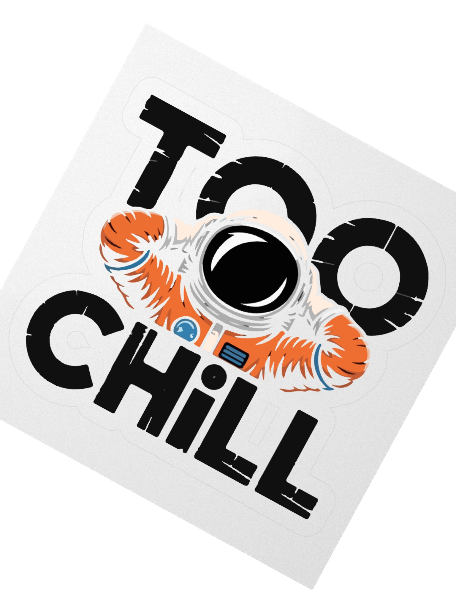 Chill Astronaut Kiss Cut Stickers product image (6)