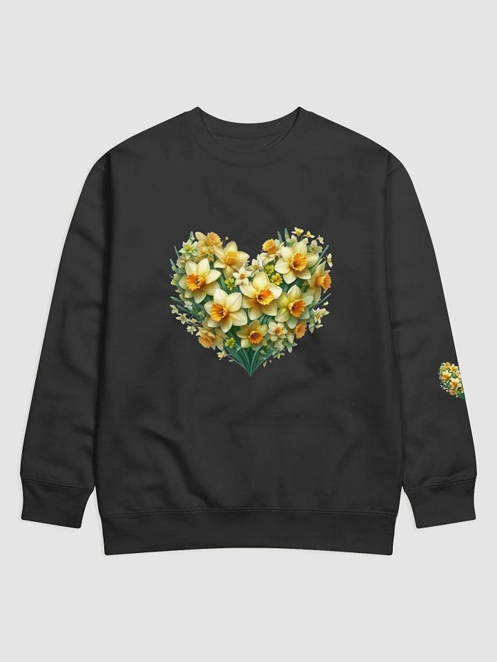 Daffodil Heart Bloom Sweatshirt product image (1)
