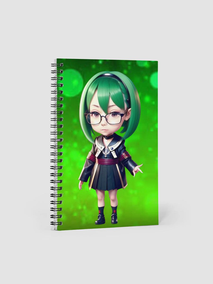 (GREEN CHIBI) K Spiral Notebook product image (1)