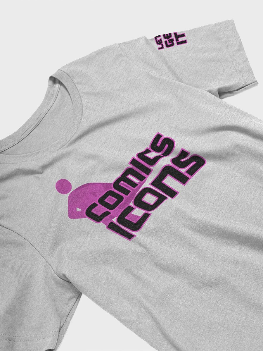 Comics Icons Black On Pink Logo Tee product image (3)