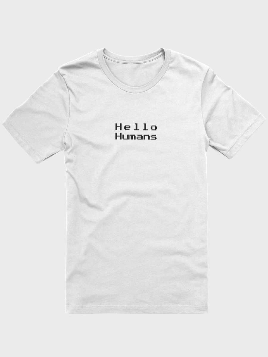 Vertical Hello Humans (Light Minimalist Tee) product image (4)