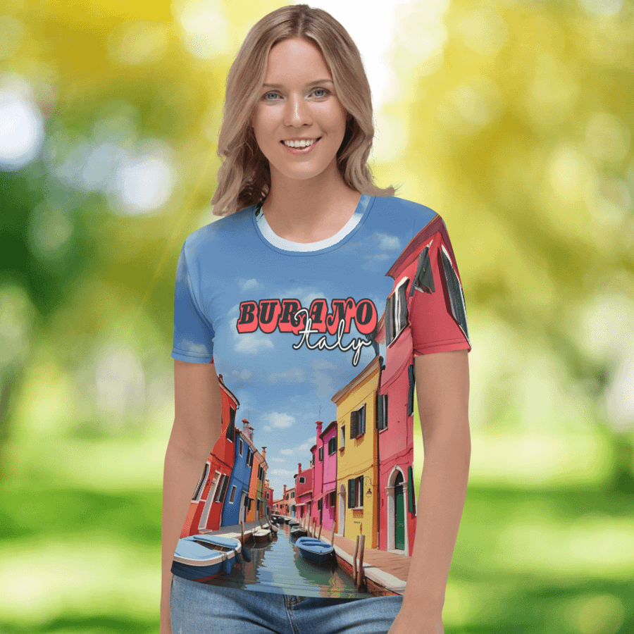 Burano Italy All Over Print T-shirt product image (1)