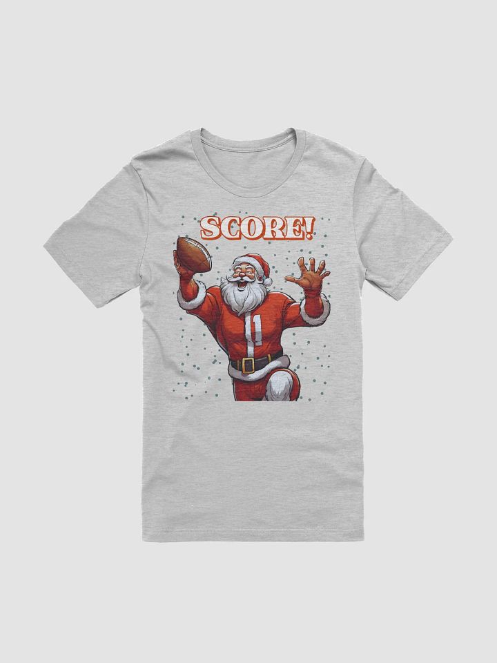 Football Playing Santa Claus T-shirt product image (1)