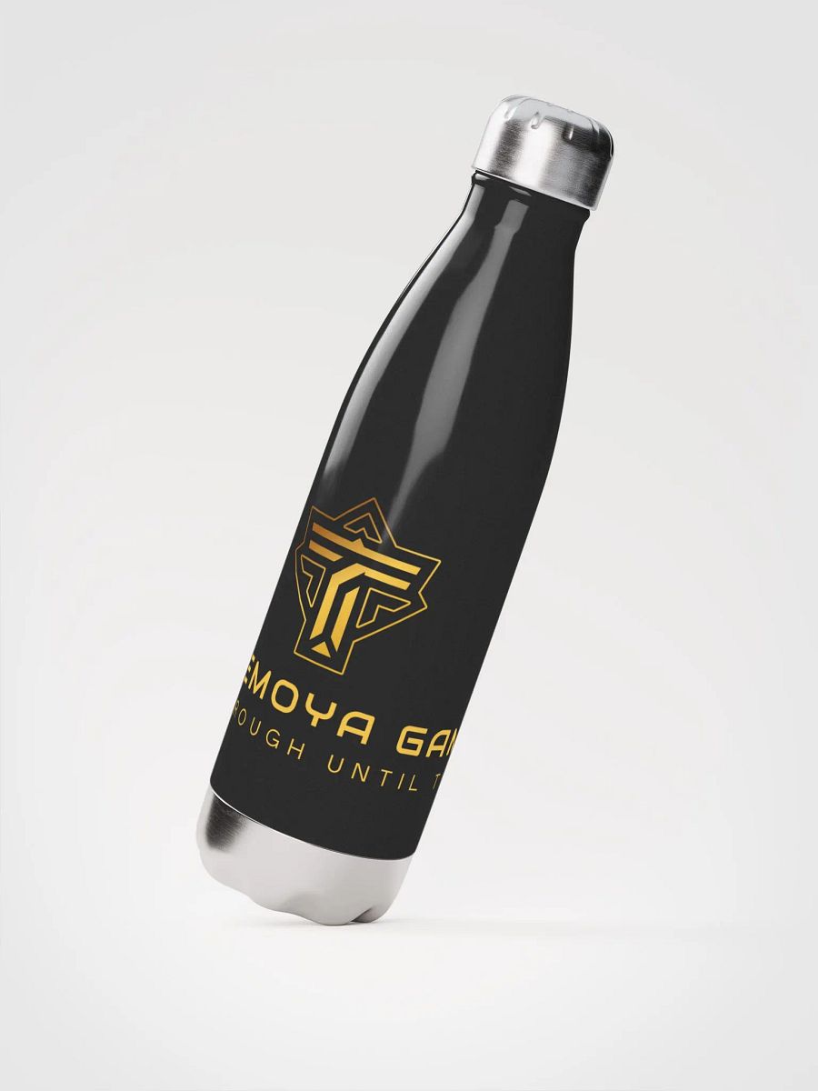 Stainless Steel Water Bottle w/ Gold Logo product image (4)
