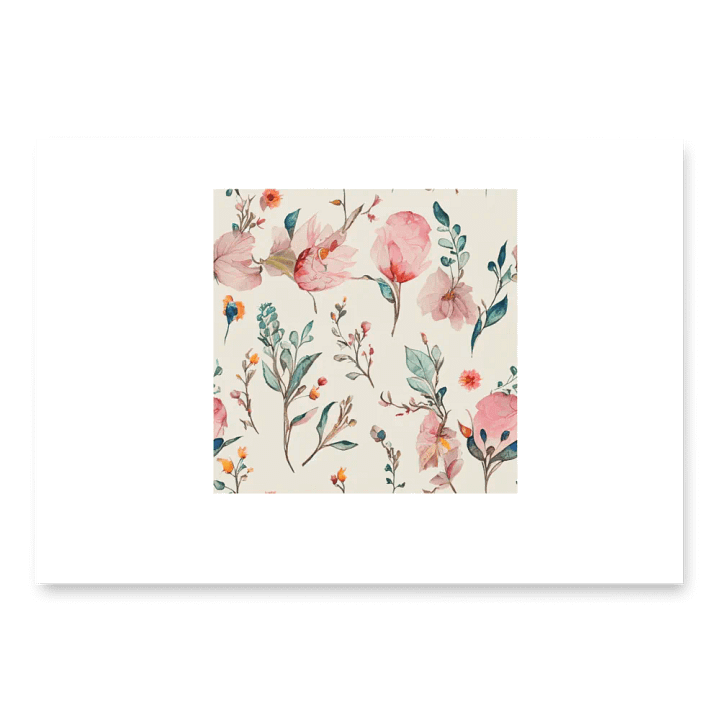 Pastel Floral Delight Wrapping Paper Set product image (1)