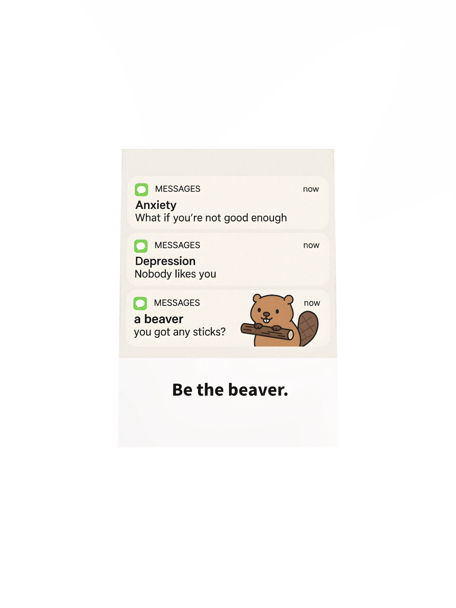 MINI POSTER - Be the beaver. product image (4)