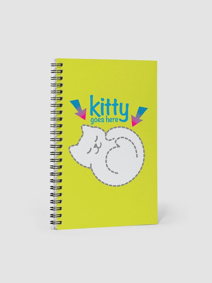 KITTY goes HERE! • spiral notebook by Allcolor product image (1)