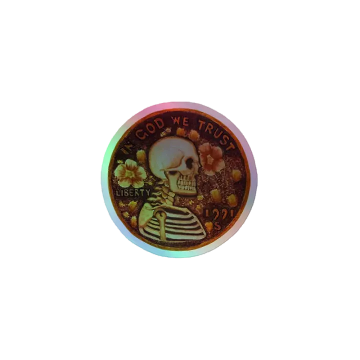 PRETTY PENNY holographic kiss-cut sticker product image (1)