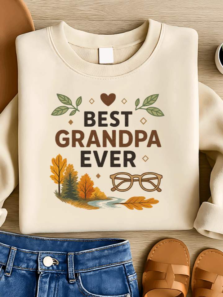 Best Grandpa Ever Sublimation PNG – Timeless Grandpa Tribute Design for T-Shirts – Warm & Loving Theme – 300 DPI Instant Digital Download product image (1)
