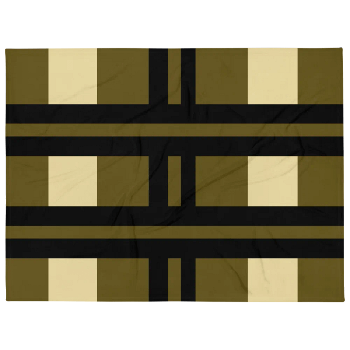Beige And Brown With Black Stripes Throw Blanket product image (1)