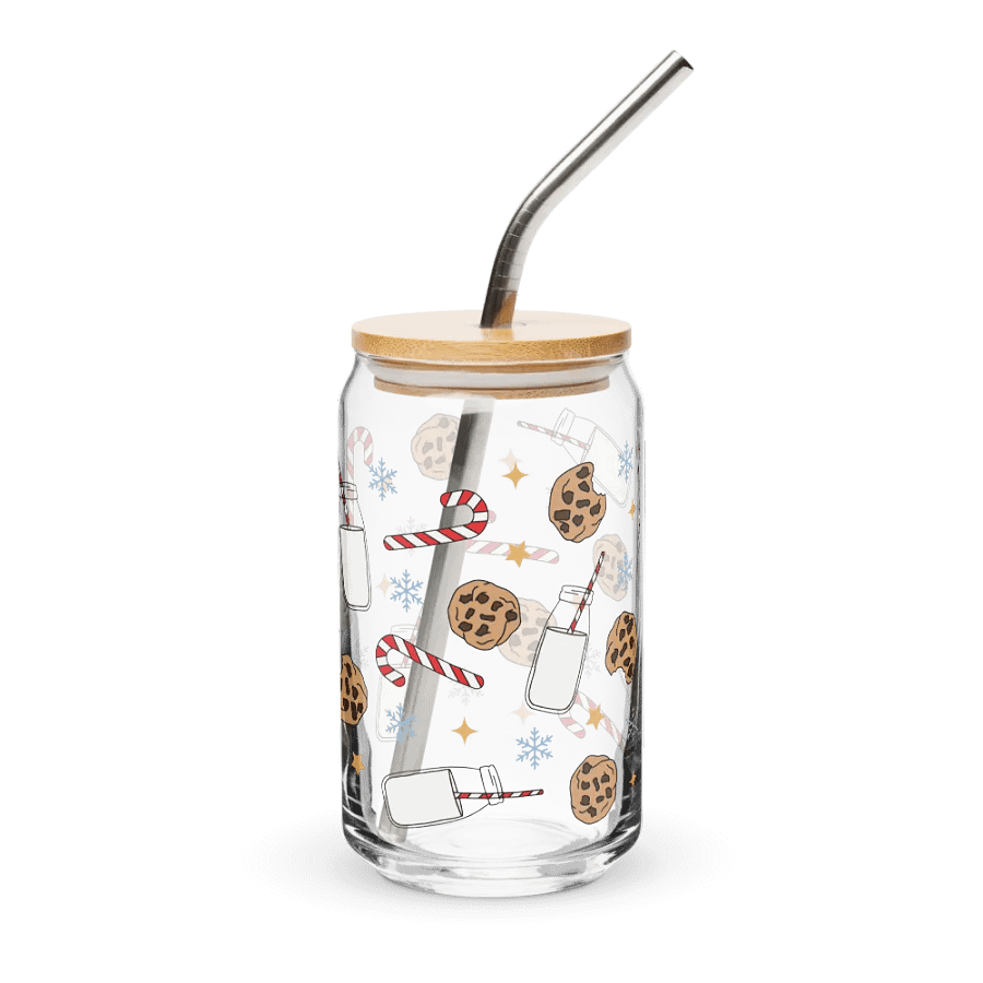 Holiday Milk & Cookie Can-Shaped Glass product image (4)