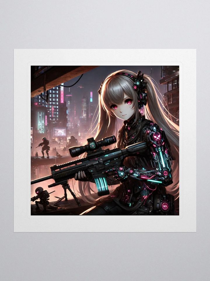 Cyberpunk Warrior Kiss Cut Stickers product image (2)