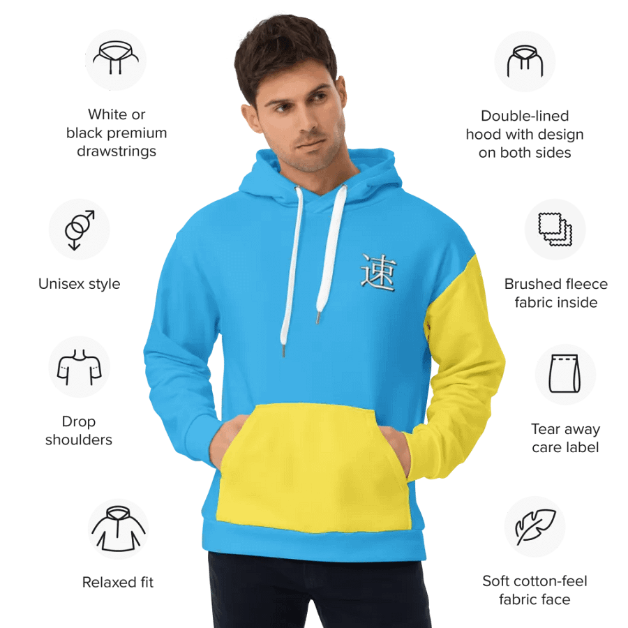 Biker Girl - Hoodie (Blue) product image (3)