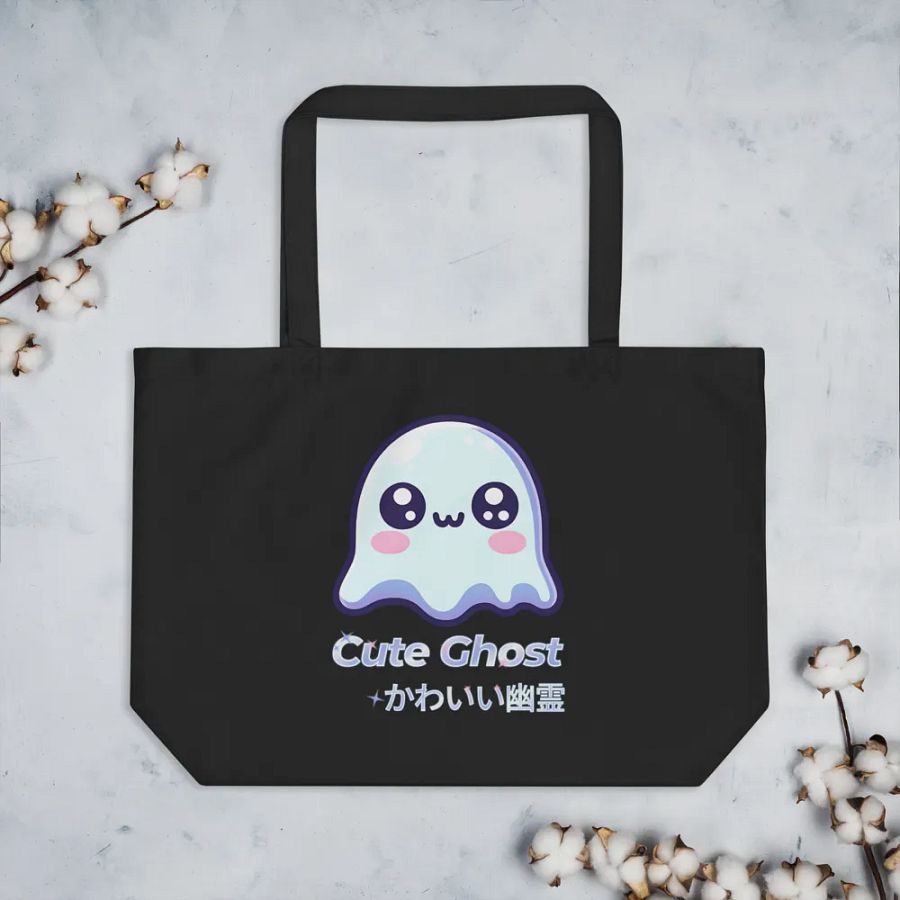 Cute Ghost Eco-Friendly Tote Bag product image (3)
