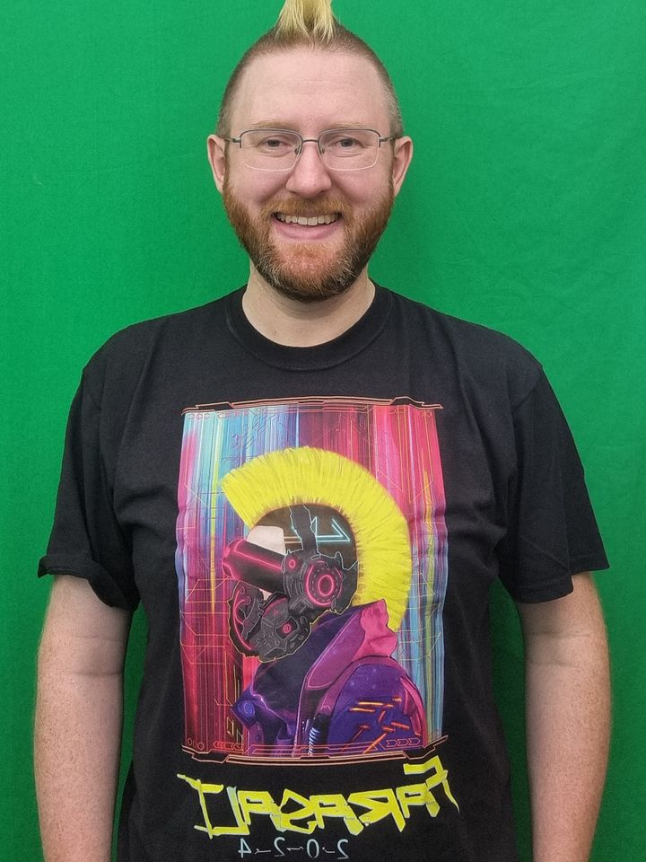 Cyberpunk 2024 Mohawk T-Shirt product image (2)