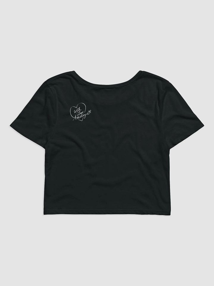 [MATCHING] cyber heart - black baby tee 𓆩🖤𓆪 product image (2)