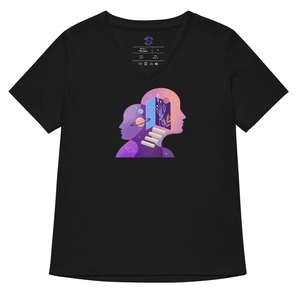 Cosmic Gateway Women's Relaxed V-Neck Tee product image (5)
