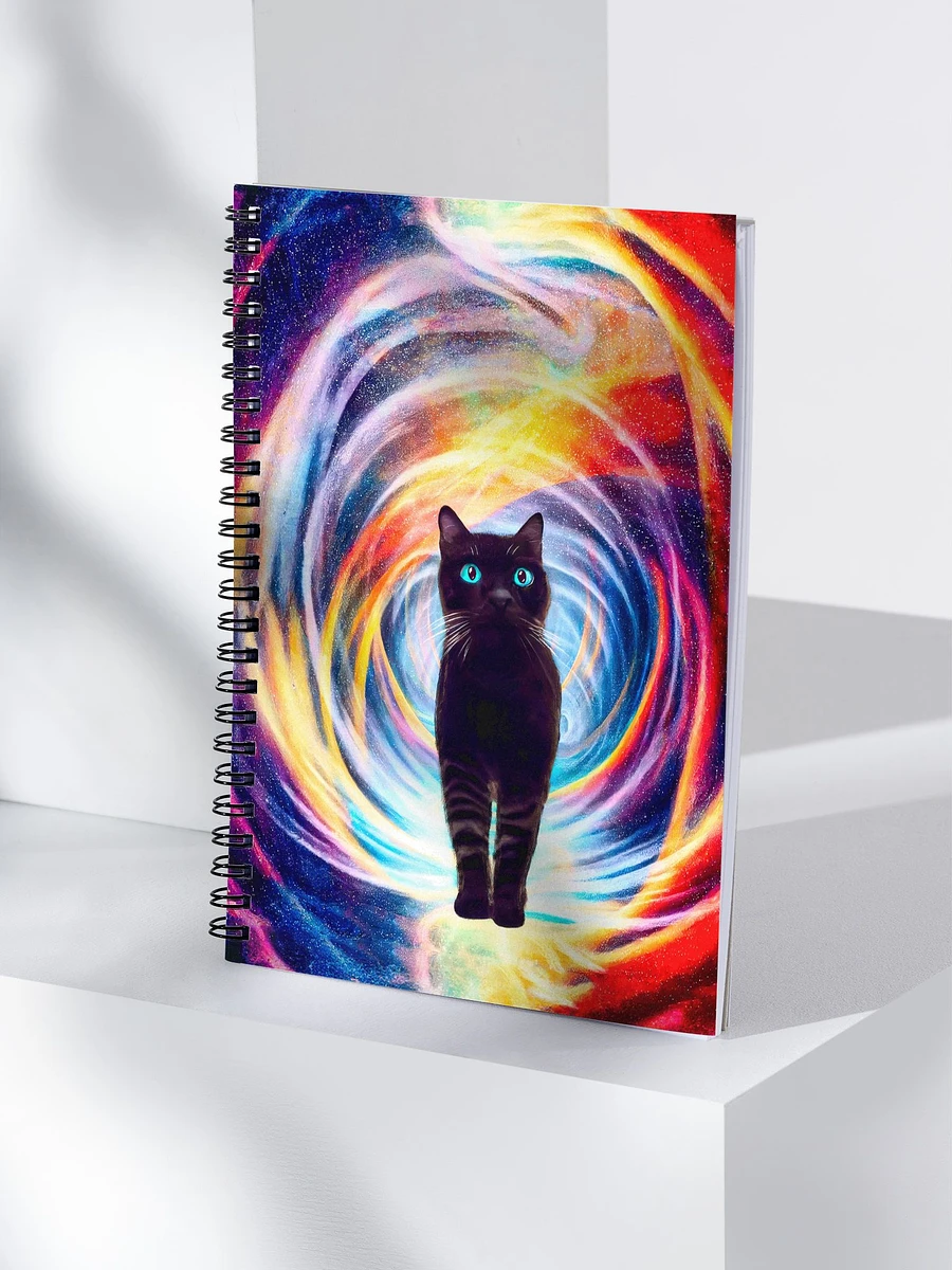 Cosmic Kitty - Black Cat Spiral Notebook product image (4)