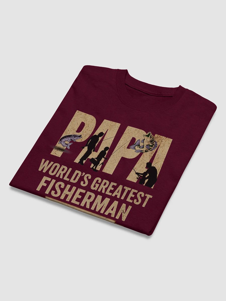 Papa Fisherman Vintage T-Shirt – World's Greatest Fisherman Retro Gift product image (7)