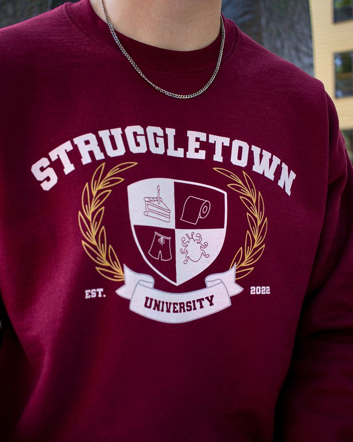 Struggletown University - Maroon product image (1)