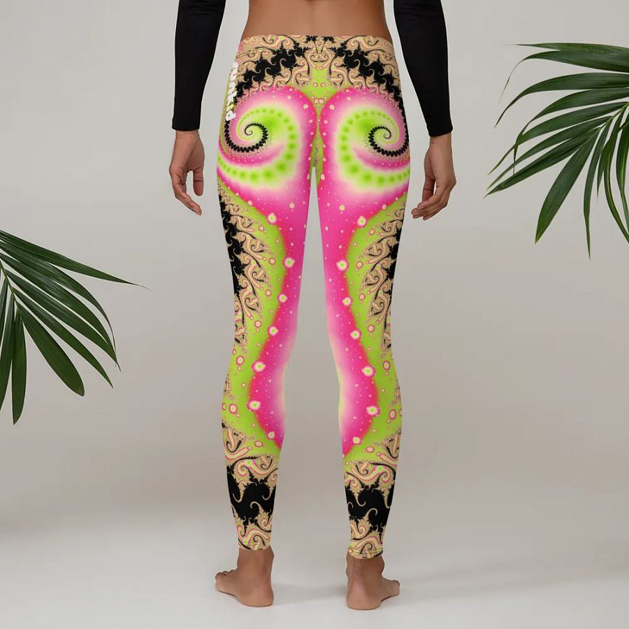 Fractal Leggings - Strawberry Spill product image (6)