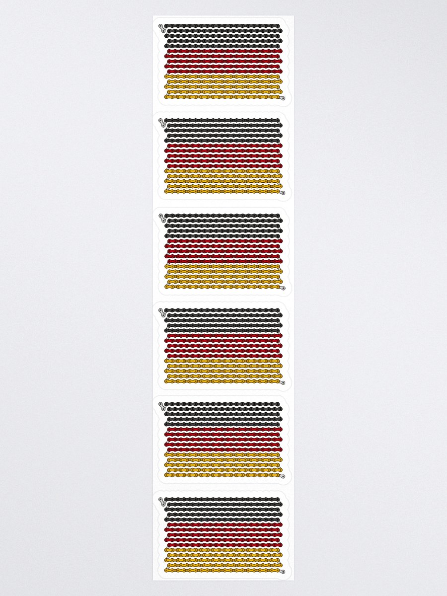 Germany Bike Chain Flag Sticker 6 Pack product image (3)