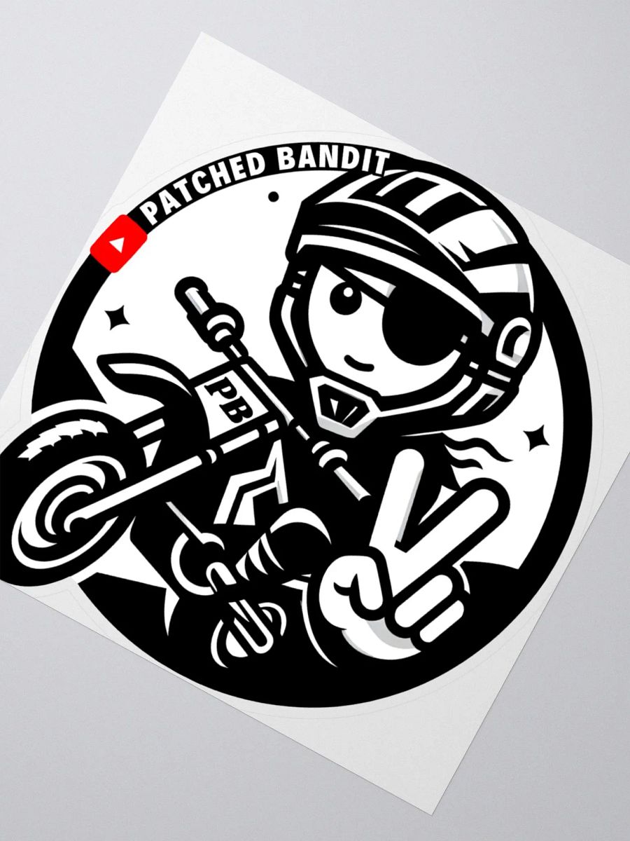 Patched Bandit Sticker product image (2)