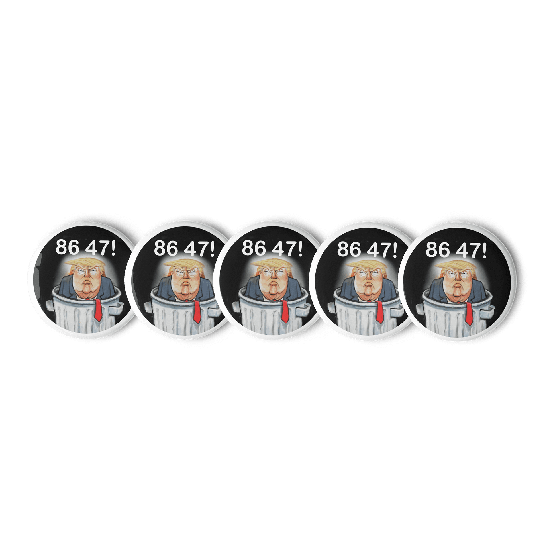 “86 46” Dump Trump five Pin Button Set product image (3)