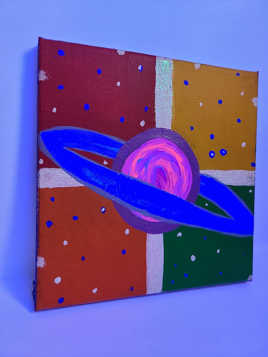 The Universe is a Playground - 8x8 painting on canvas product image (4)
