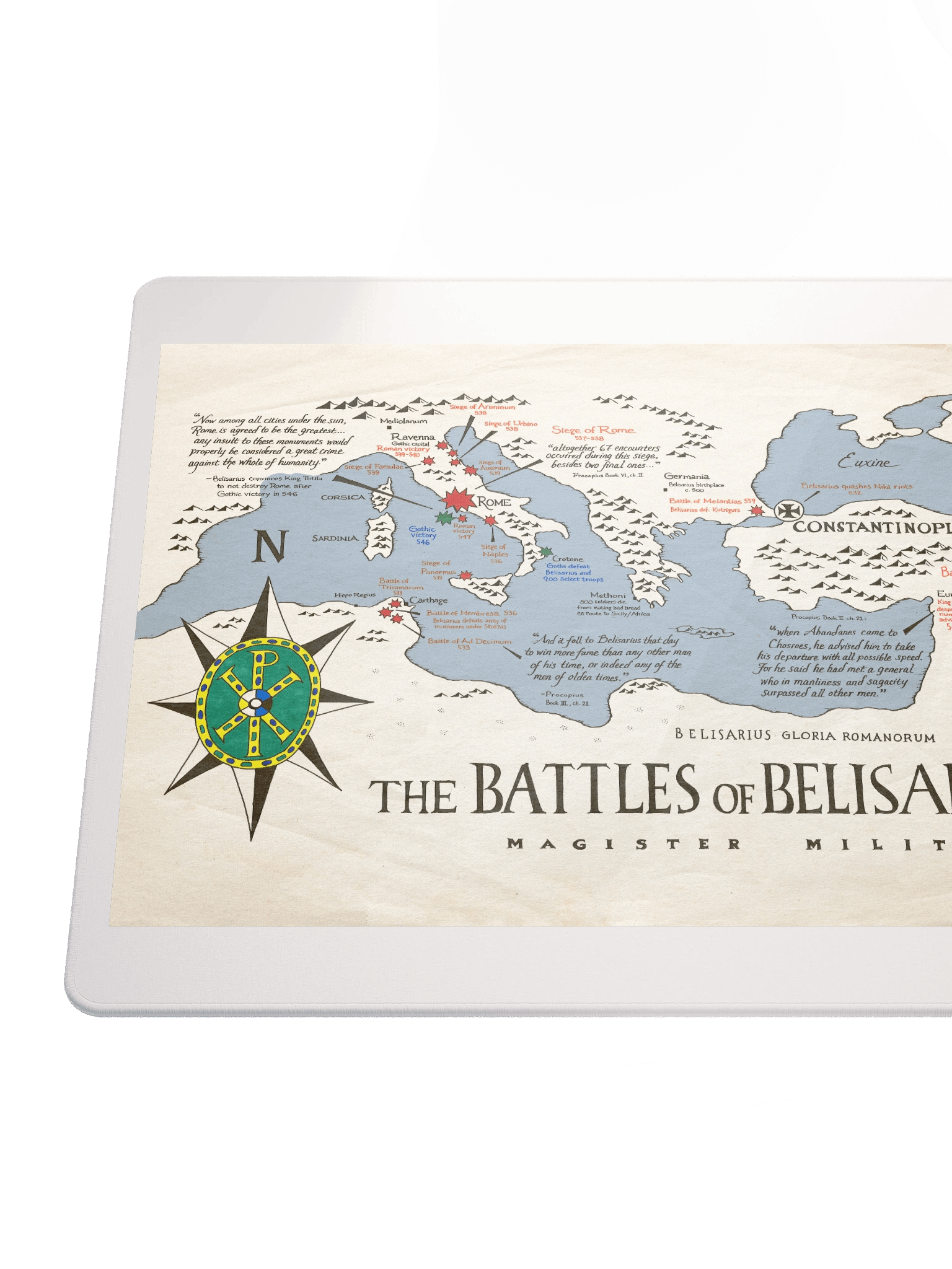 The Battles of Belisarius - Gaming Mouse Pad product image (6)