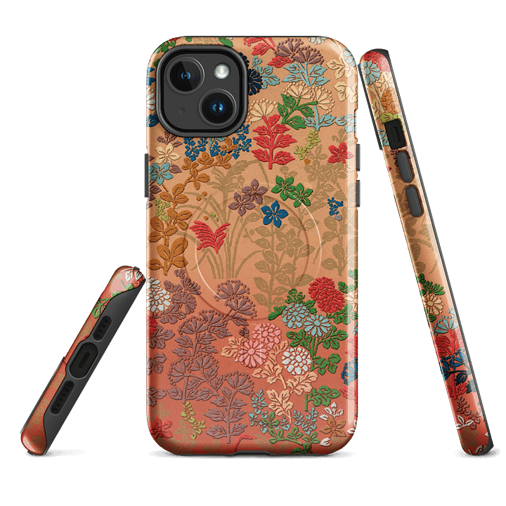 Vintage Japanese Floral Fusion MagSafe® iPhone® Tough Case product image (2)