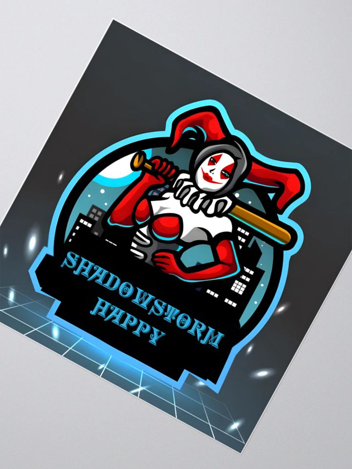 Jester Bat Cityscape Kiss Cut Stickers product image (6)