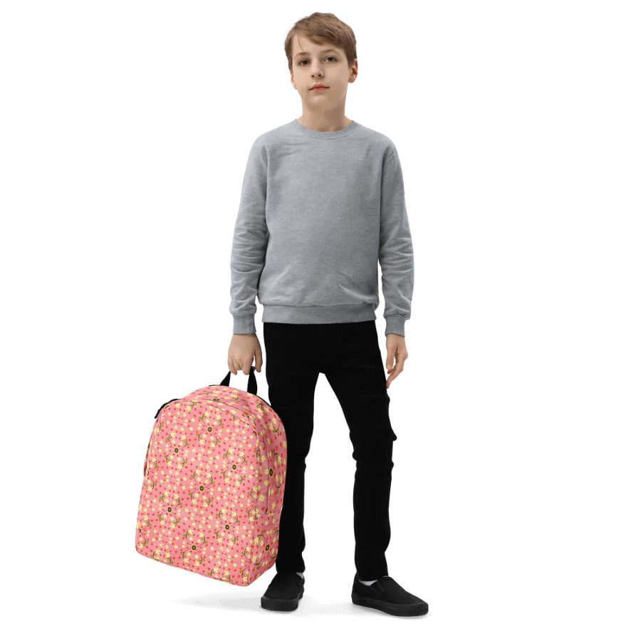 Hearts and Flowers Pink Backpack product image (5)