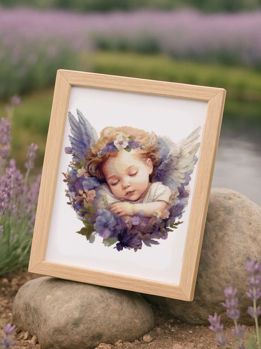 Lavender Lullaby Cross Stitch Pattern product image (3)