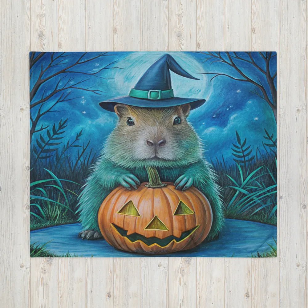 Cute Capybara Halloween Blanket product image (16)