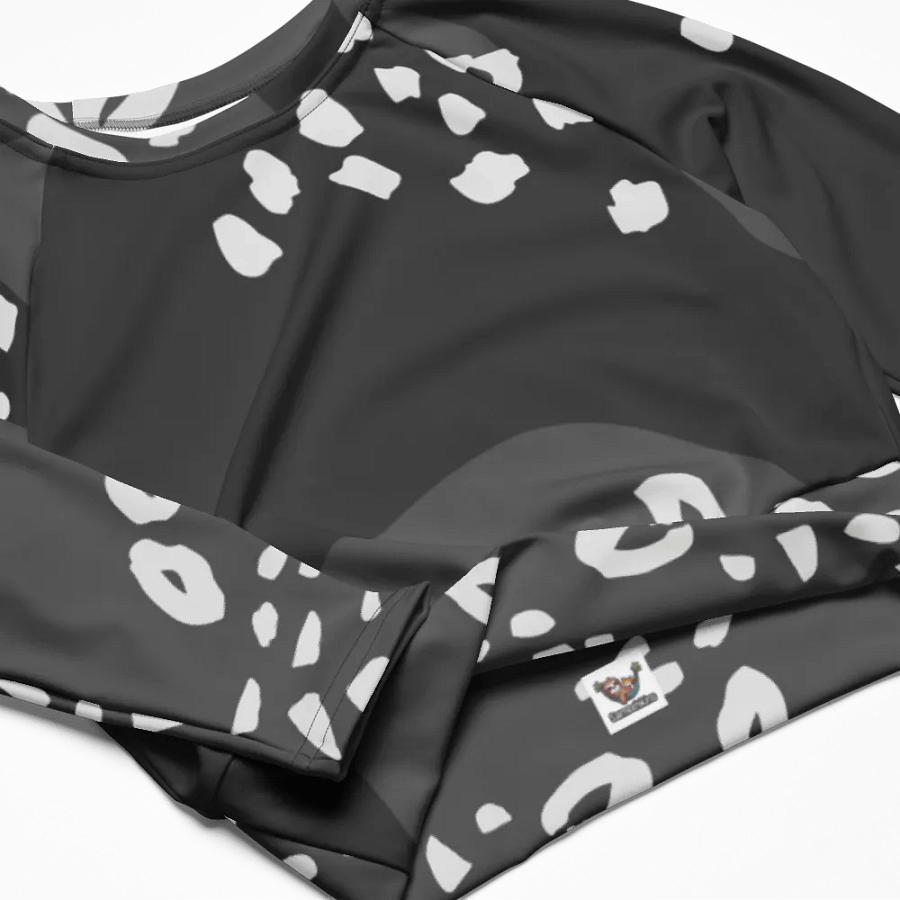 Grey Dynamic Animal Print Crop Top product image (4)