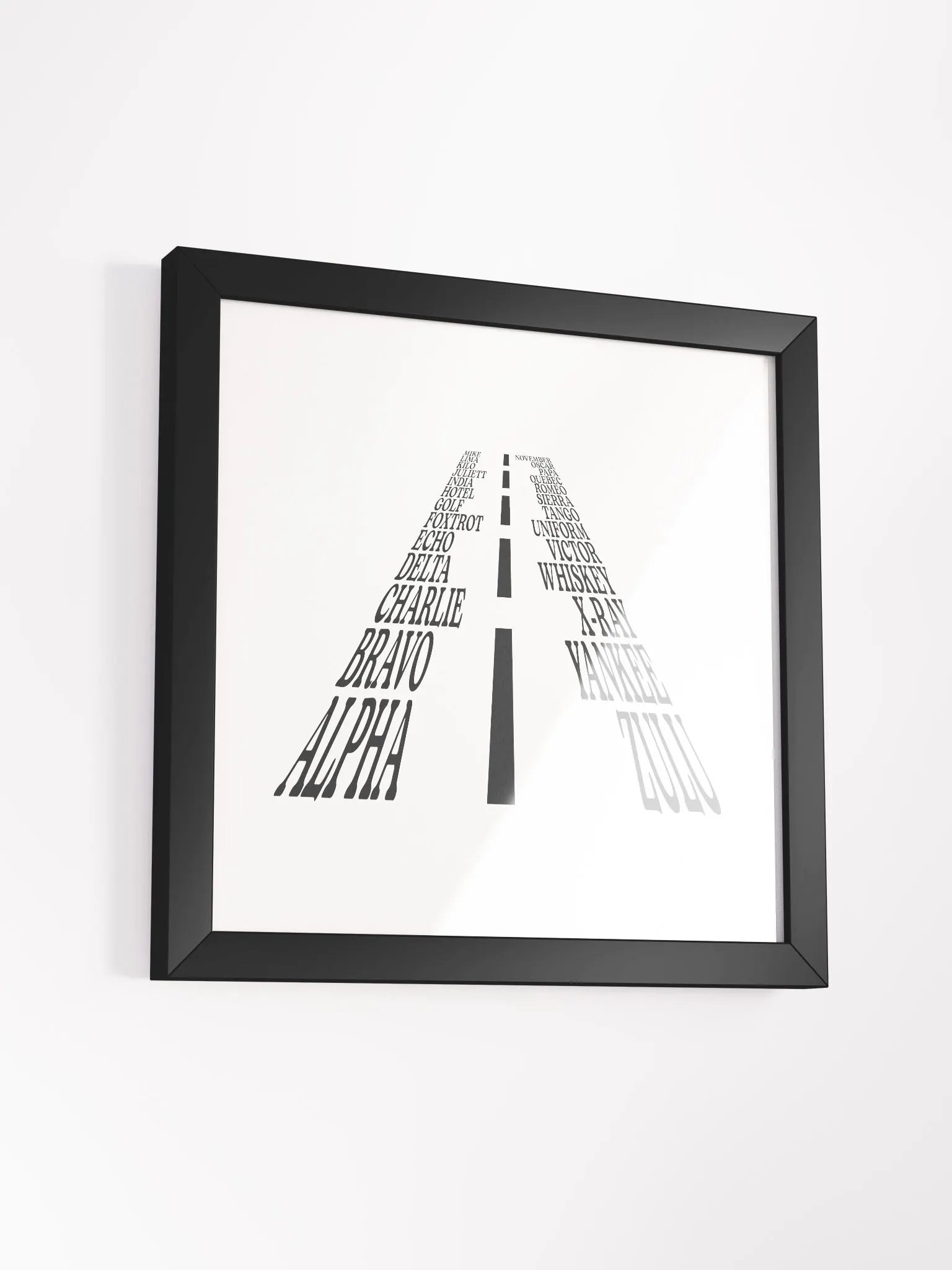 The Aviation Alphabet Runway Framed Poster product image (3)