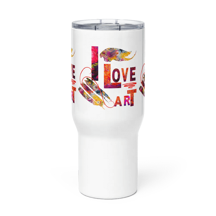 Vibrant Abstract Delight Travel Mug for art students moms daughters friends art teachers product image (2)