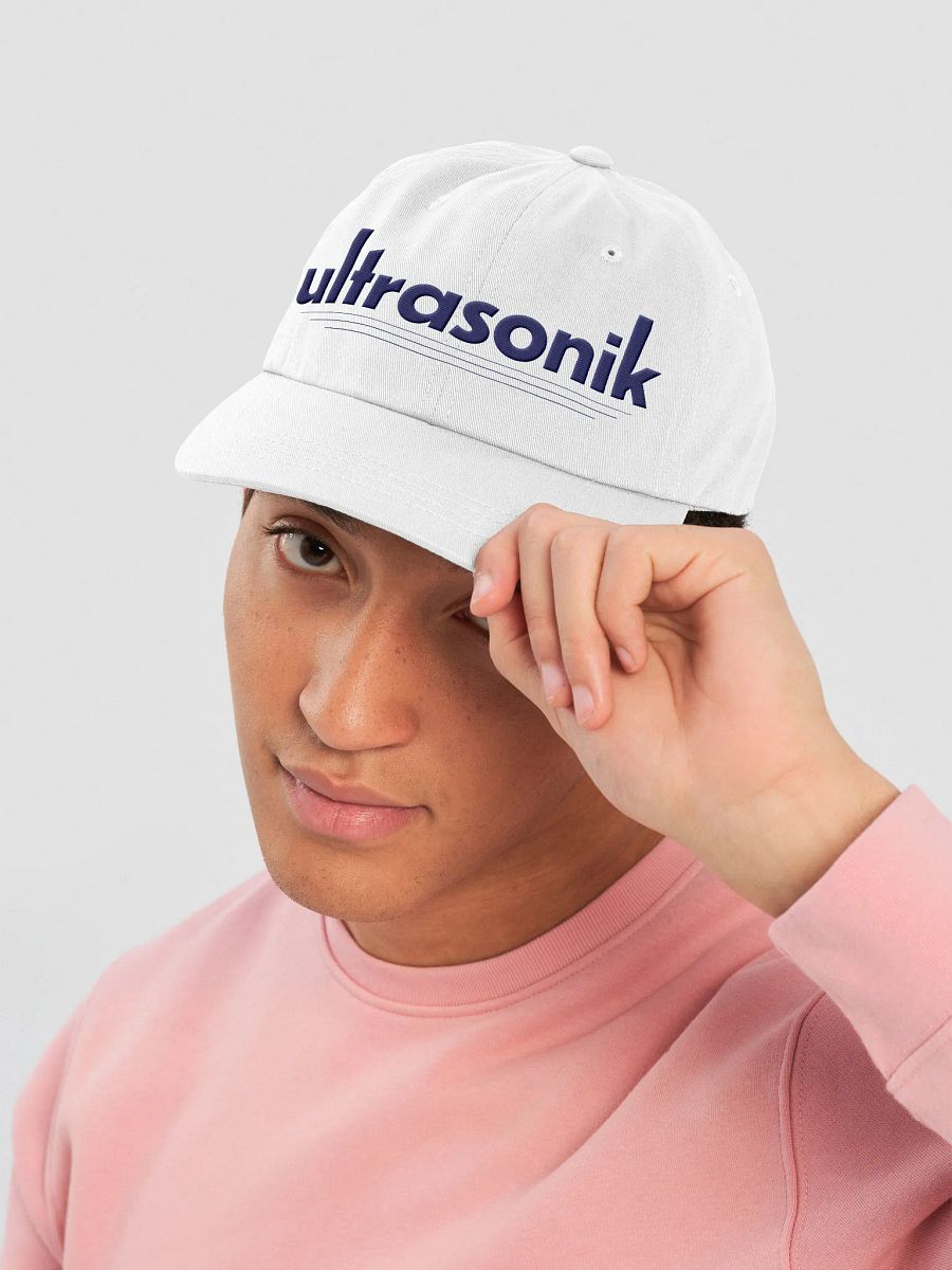 ultrasonik Logo Hat with Adjustable Strap (White) product image (5)
