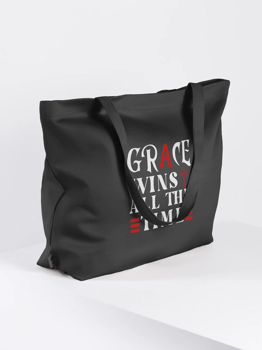 Grace Wins All The Time, Christian Faith Organic Tote bag product image (2)